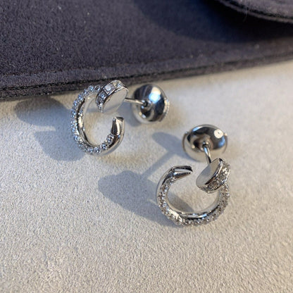 [Auream]JUSTE EARRINGS SILVER DIAMONDS
