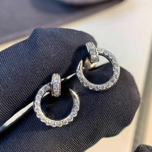 [Auream]JUSTE EARRINGS SILVER DIAMONDS