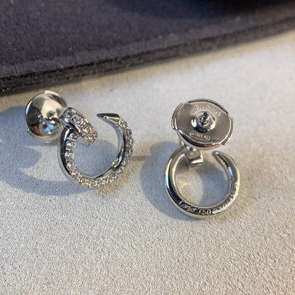 [Auream]JUSTE EARRINGS SILVER DIAMONDS