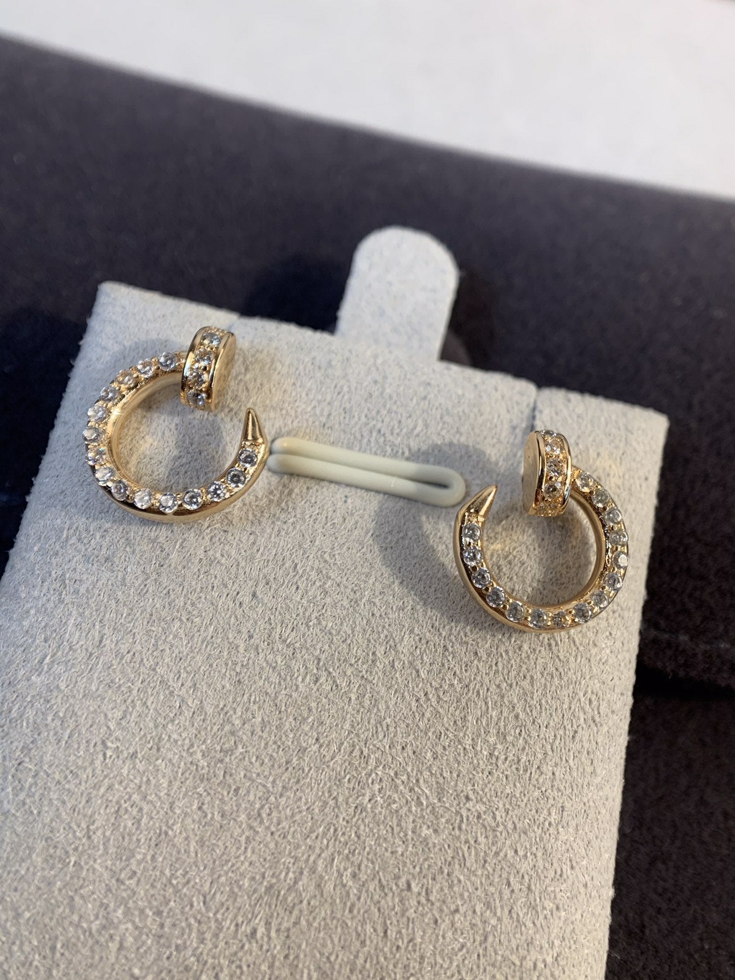 [Auream]JUSTE EARRINGS GOLD DIAMONDS