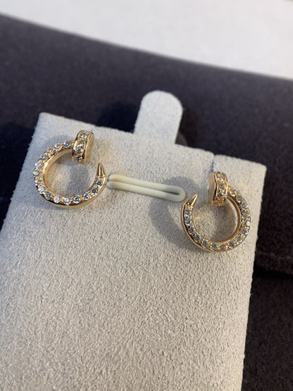 [Auream]JUSTE EARRINGS GOLD DIAMONDS