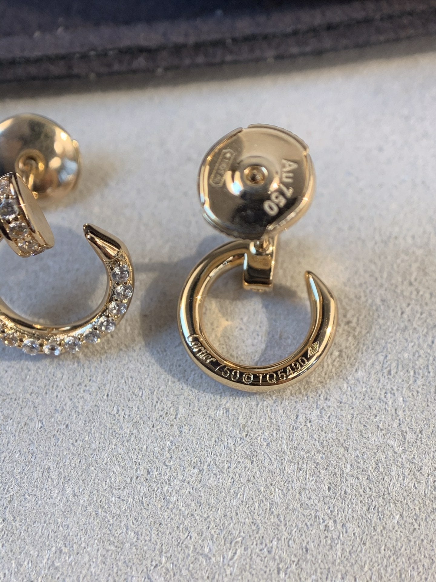 [Auream]JUSTE EARRINGS GOLD DIAMONDS
