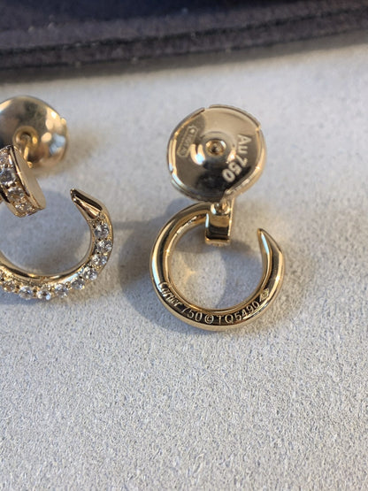 [Auream]JUSTE EARRINGS GOLD DIAMONDS