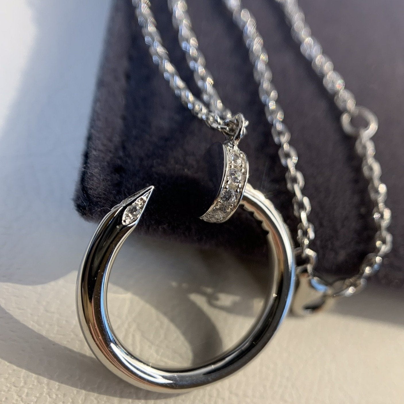[Auream]JUSTE NECKLACE SILVER