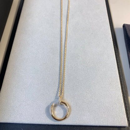 [Auream]JUSTE NECKLACE PINK GOLD