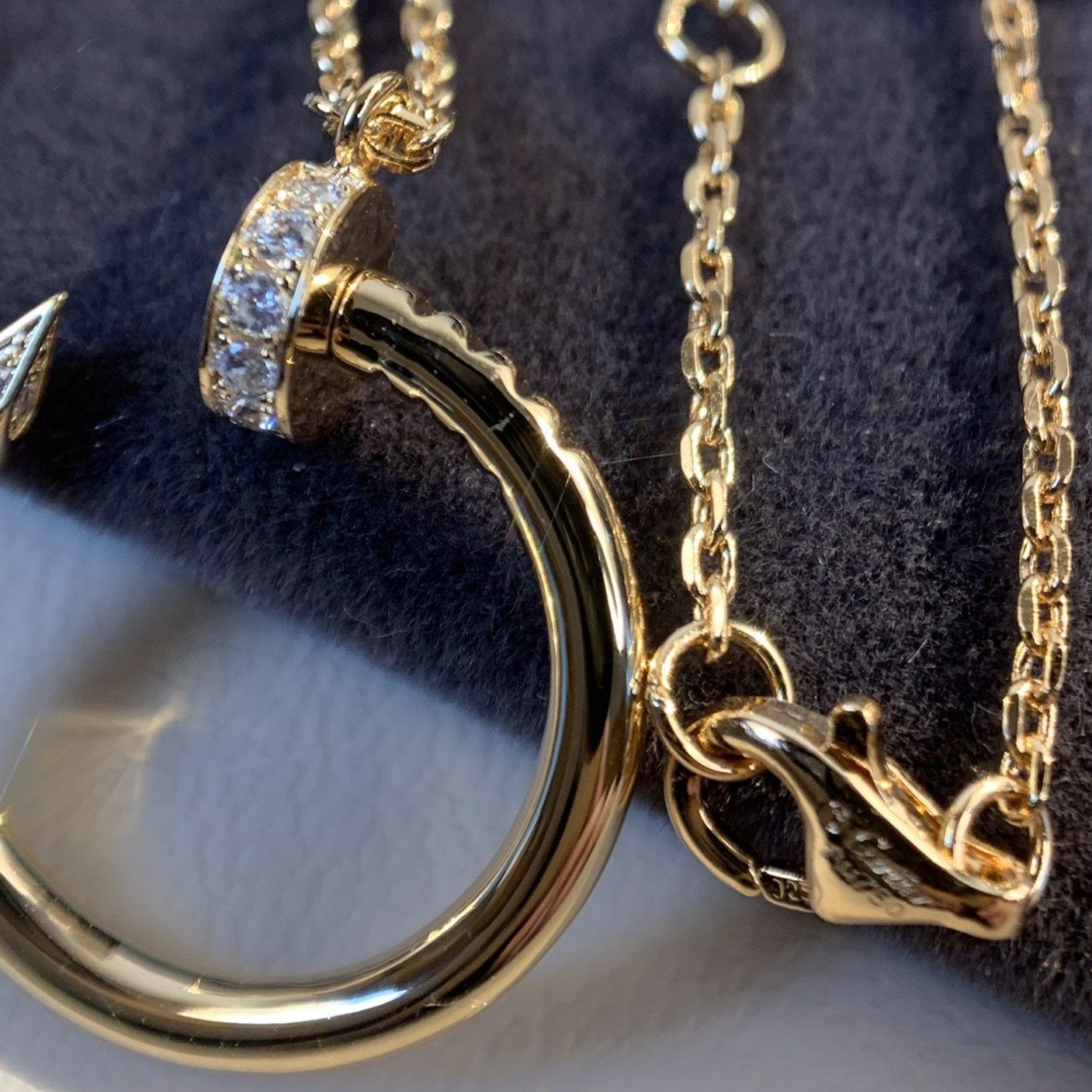 [Auream]JUSTE NECKLACE PINK GOLD