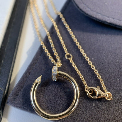 [Auream]JUSTE NECKLACE PINK GOLD