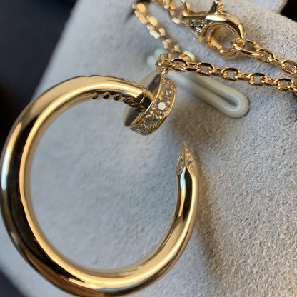 [Auream]JUSTE NECKLACE PINK GOLD