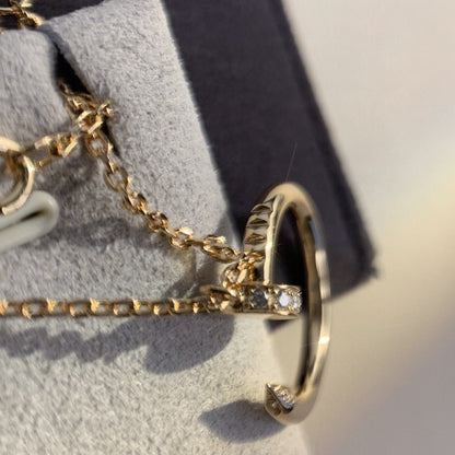 [Auream]JUSTE NECKLACE PINK GOLD