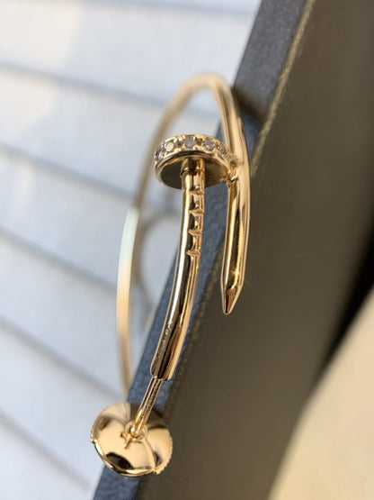 [Auream]JUSTE EARRINGS GOLD DIAMONDS 1.8MM