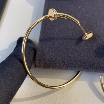 [Auream]JUSTE EARRINGS GOLD DIAMONDS 1.8MM