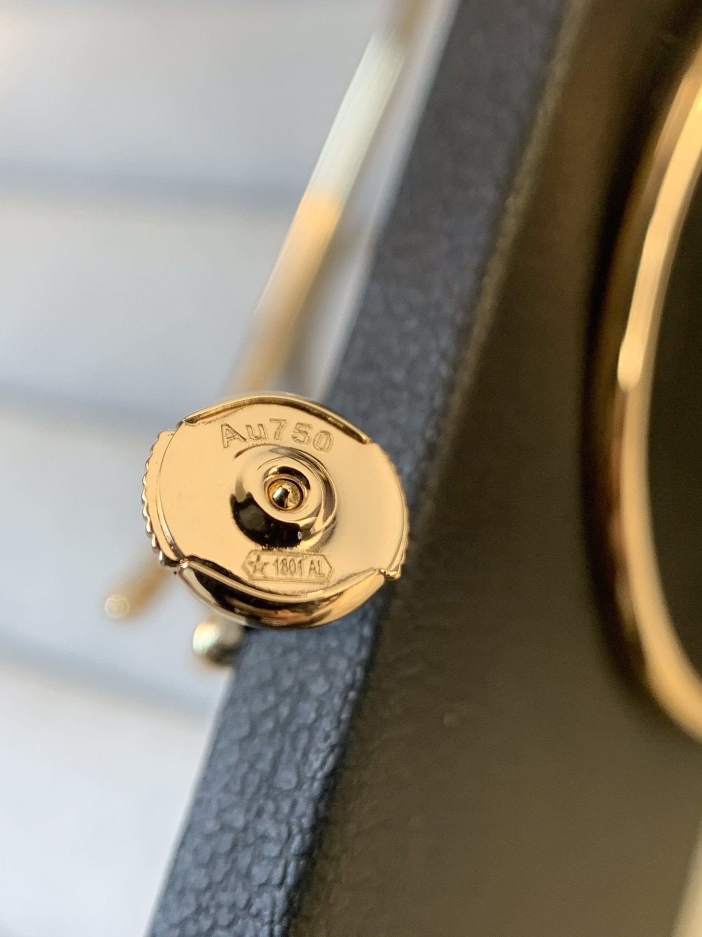 [Auream]JUSTE EARRINGS GOLD DIAMONDS 1.8MM