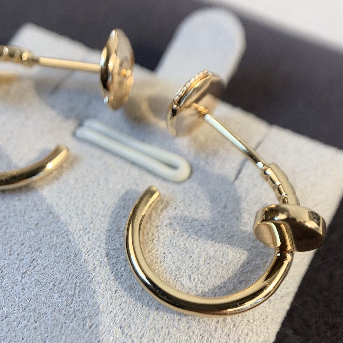 [Auream]JUSTE EARRINGS PINK GOLD