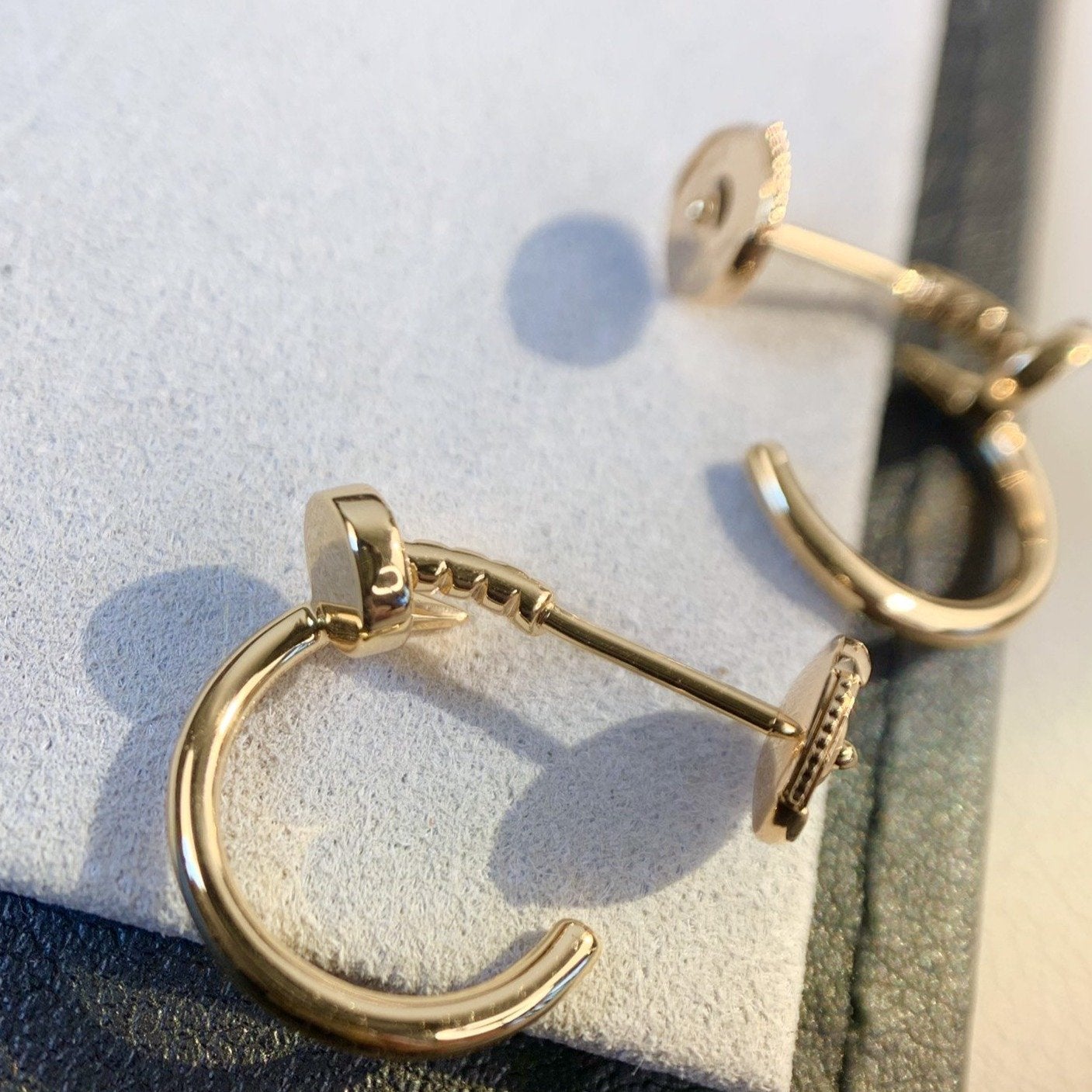 [Auream]JUSTE EARRINGS PINK GOLD