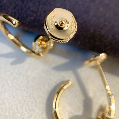 [Auream]JUSTE EARRINGS PINK GOLD