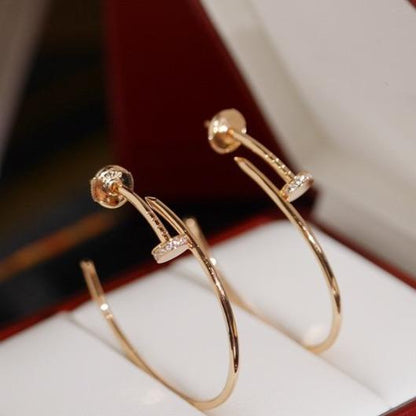 [Auream]JUSTE EARRINGS DIAMONDS 1.8MM