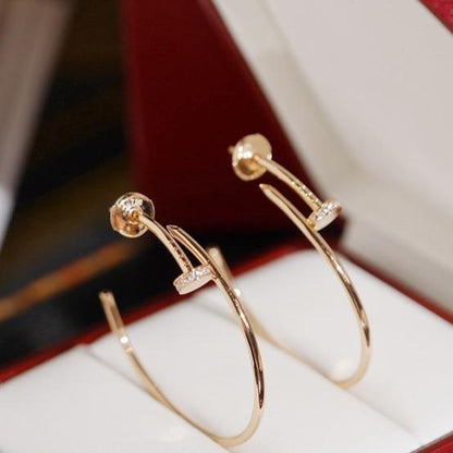 [Auream]JUSTE EARRINGS DIAMONDS 1.8MM