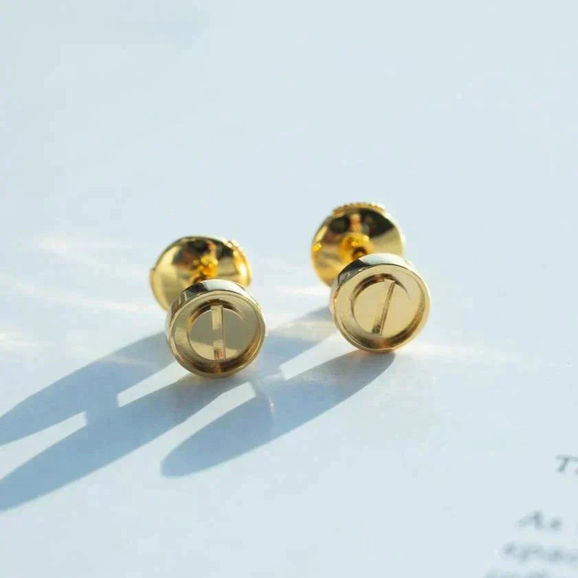 [Auream]LOVE EARRINGS GOLD 10MM