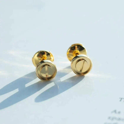 [Auream]LOVE EARRINGS GOLD 10MM