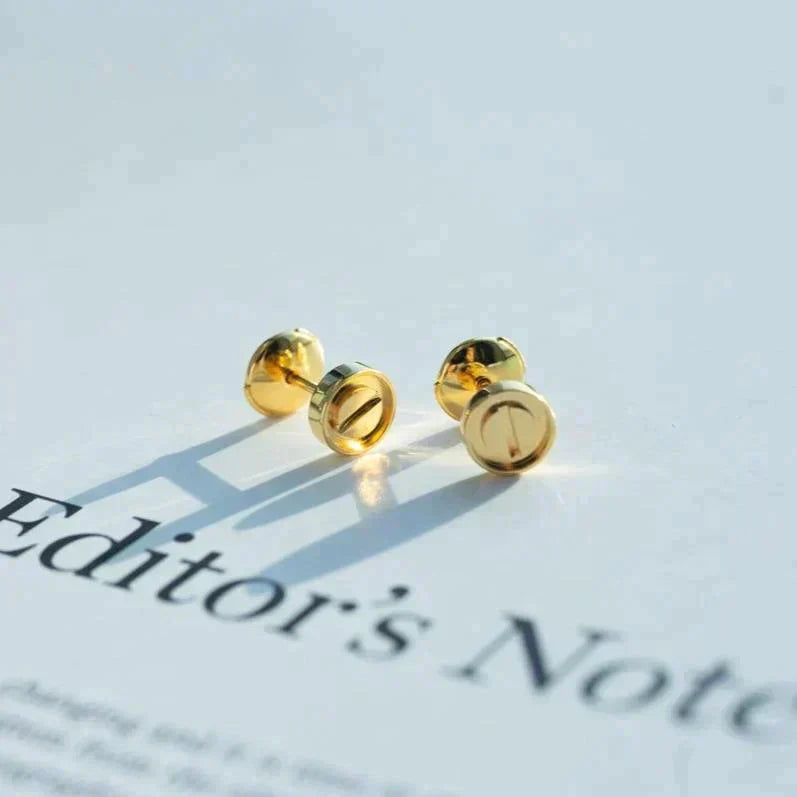 [Auream]LOVE EARRINGS GOLD 10MM