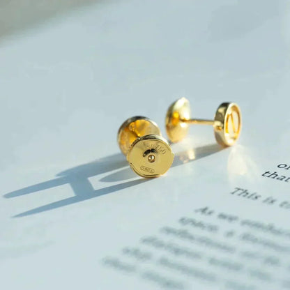 [Auream]LOVE EARRINGS GOLD 10MM