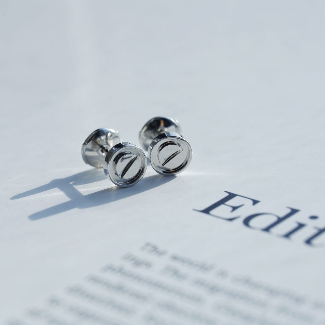 [Auream]LOVE EARRINGS SILVER 10MM