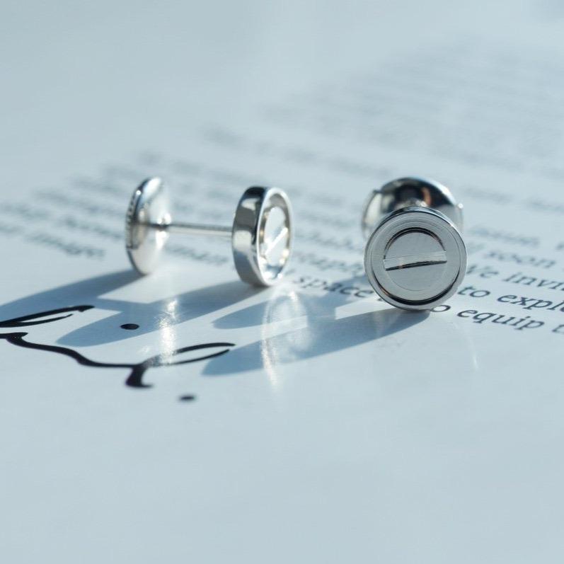 [Auream]LOVE EARRINGS SILVER 10MM
