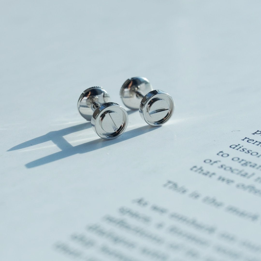 [Auream]LOVE EARRINGS SILVER 10MM