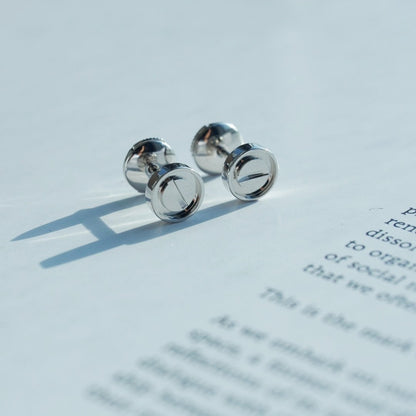 [Auream]LOVE EARRINGS SILVER 10MM