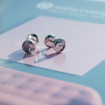 [Auream]LOVE EARRINGS SILVER 10MM