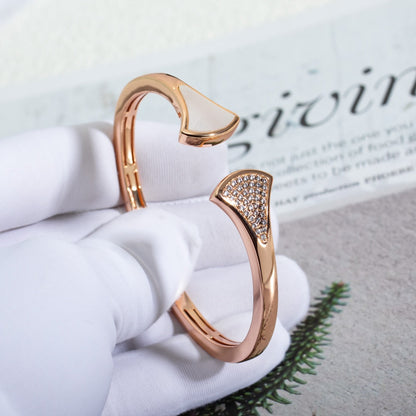 [Auream]DREAM BRACELET OPEN PINK GOLD MOP DIAMOND