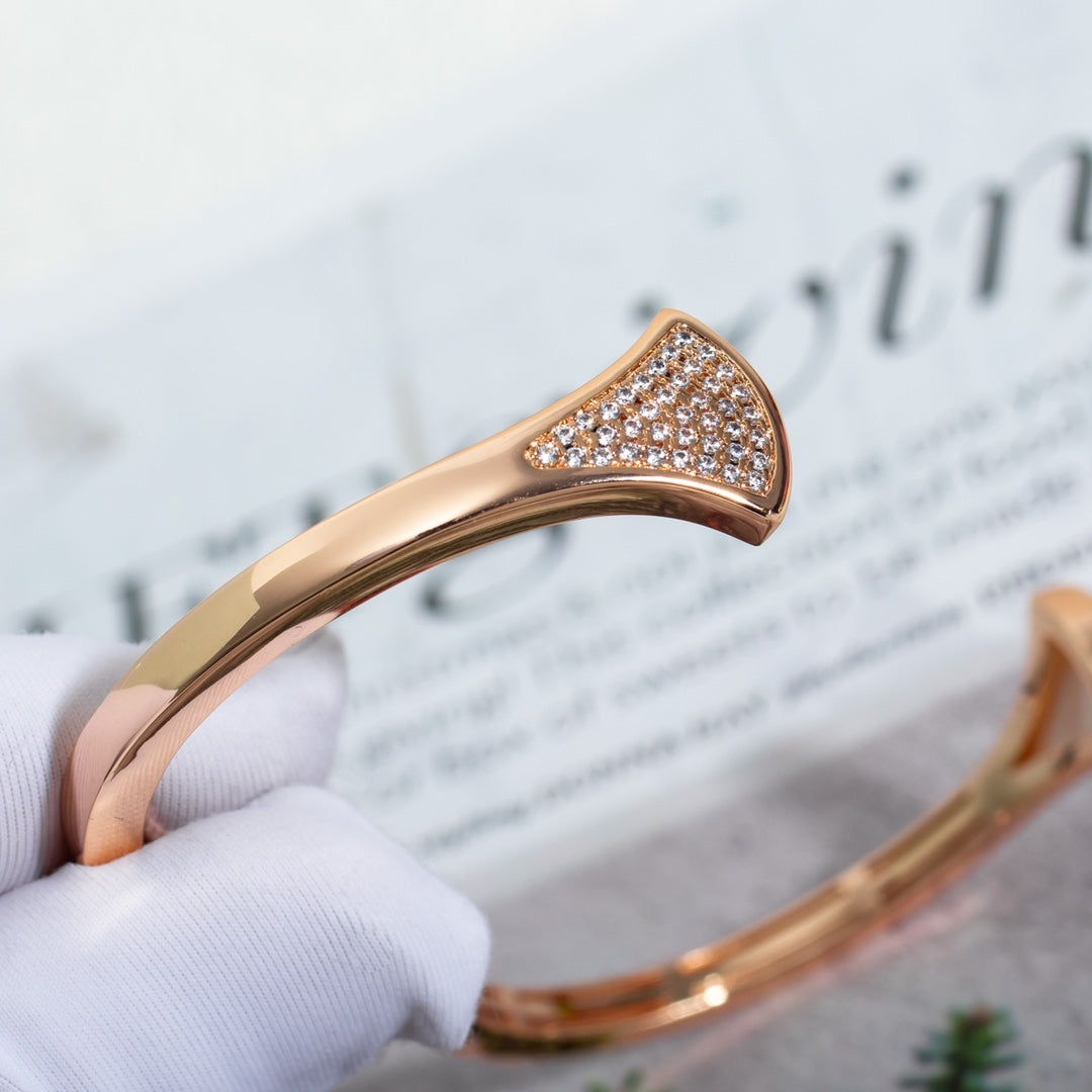 [Auream]DREAM BRACELET OPEN PINK GOLD MOP DIAMOND