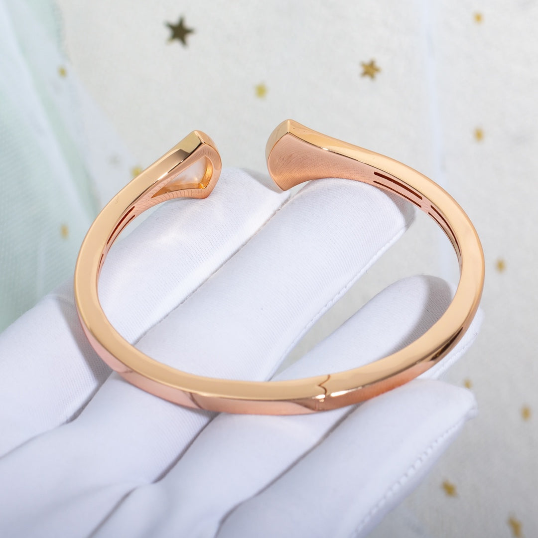 [Auream]DREAM BRACELET OPEN PINK GOLD MOP DIAMOND