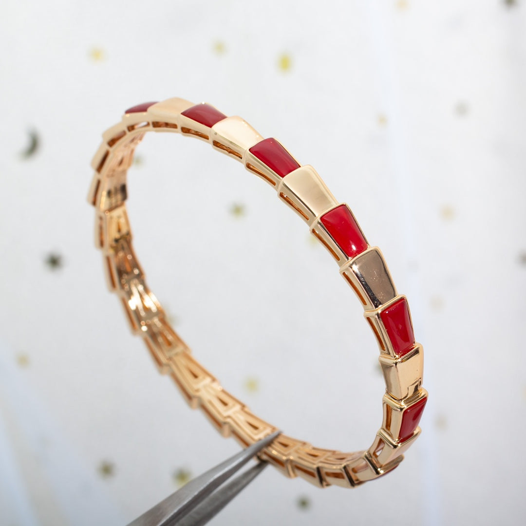 [Auream]SERPENTI BRACELET PINK GOLD RUBELLITE