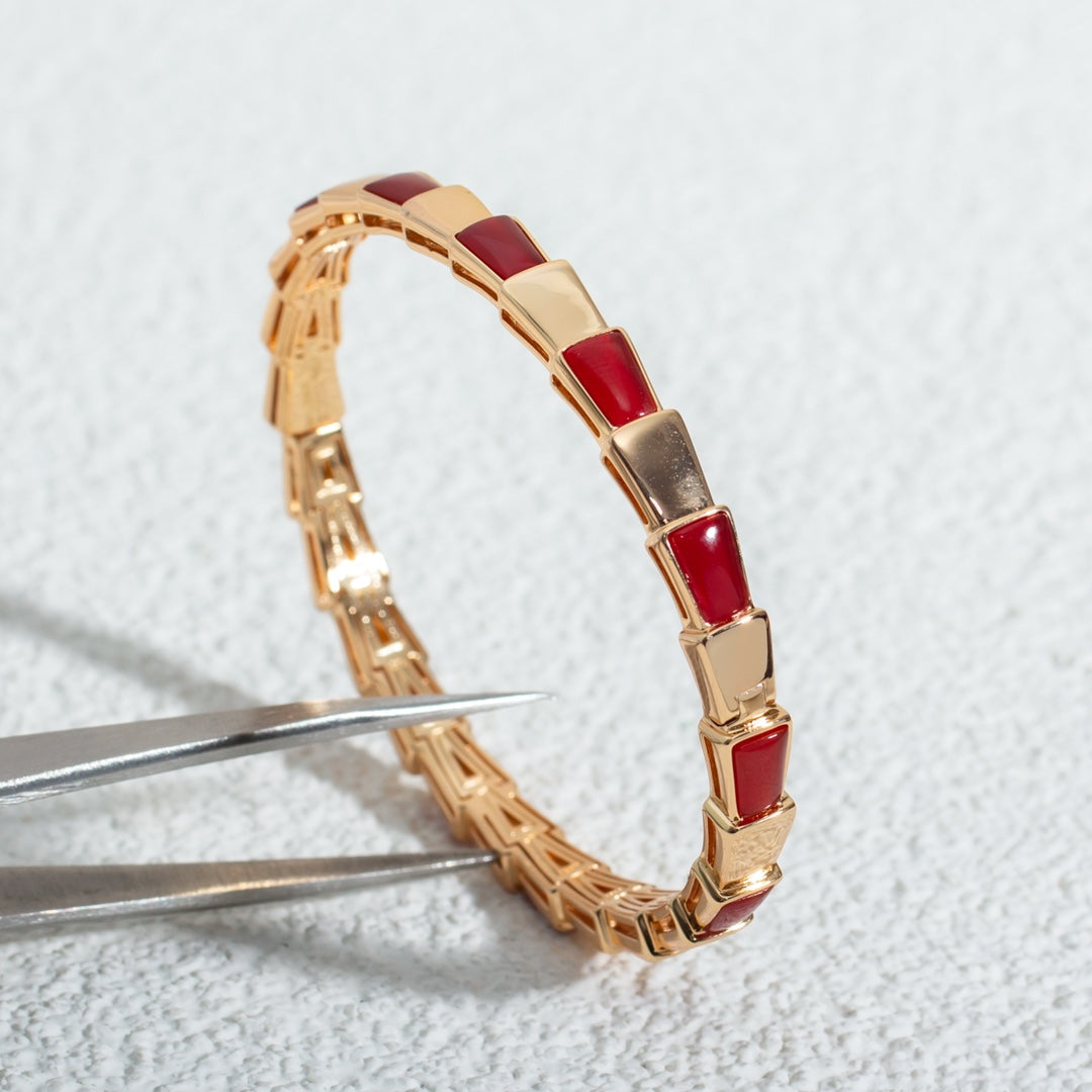[Auream]SERPENTI BRACELET PINK GOLD RUBELLITE