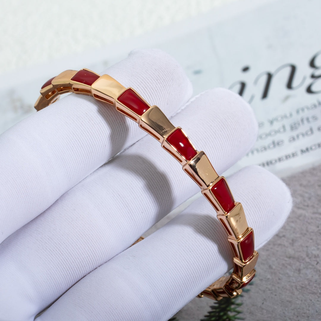 [Auream]SERPENTI BRACELET PINK GOLD RUBELLITE