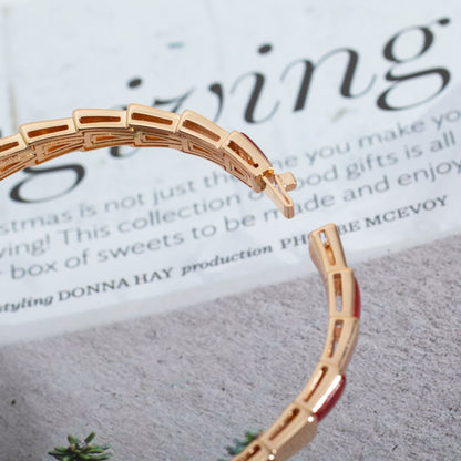 [Auream]SERPENTI BRACELET PINK GOLD RUBELLITE