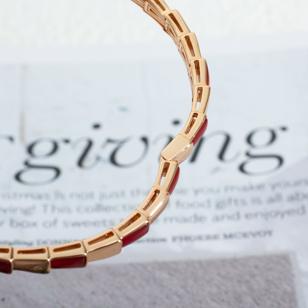 [Auream]SERPENTI BRACELET PINK GOLD RUBELLITE