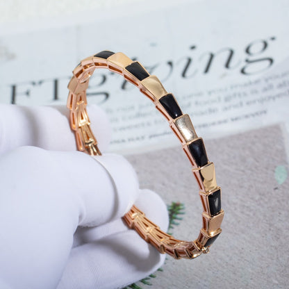 [Auream]SERPENTI BRACELET PINK GOLD ONYX