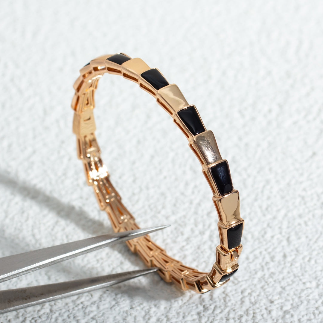 [Auream]SERPENTI BRACELET PINK GOLD ONYX