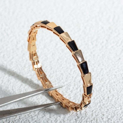 [Auream]SERPENTI BRACELET PINK GOLD ONYX