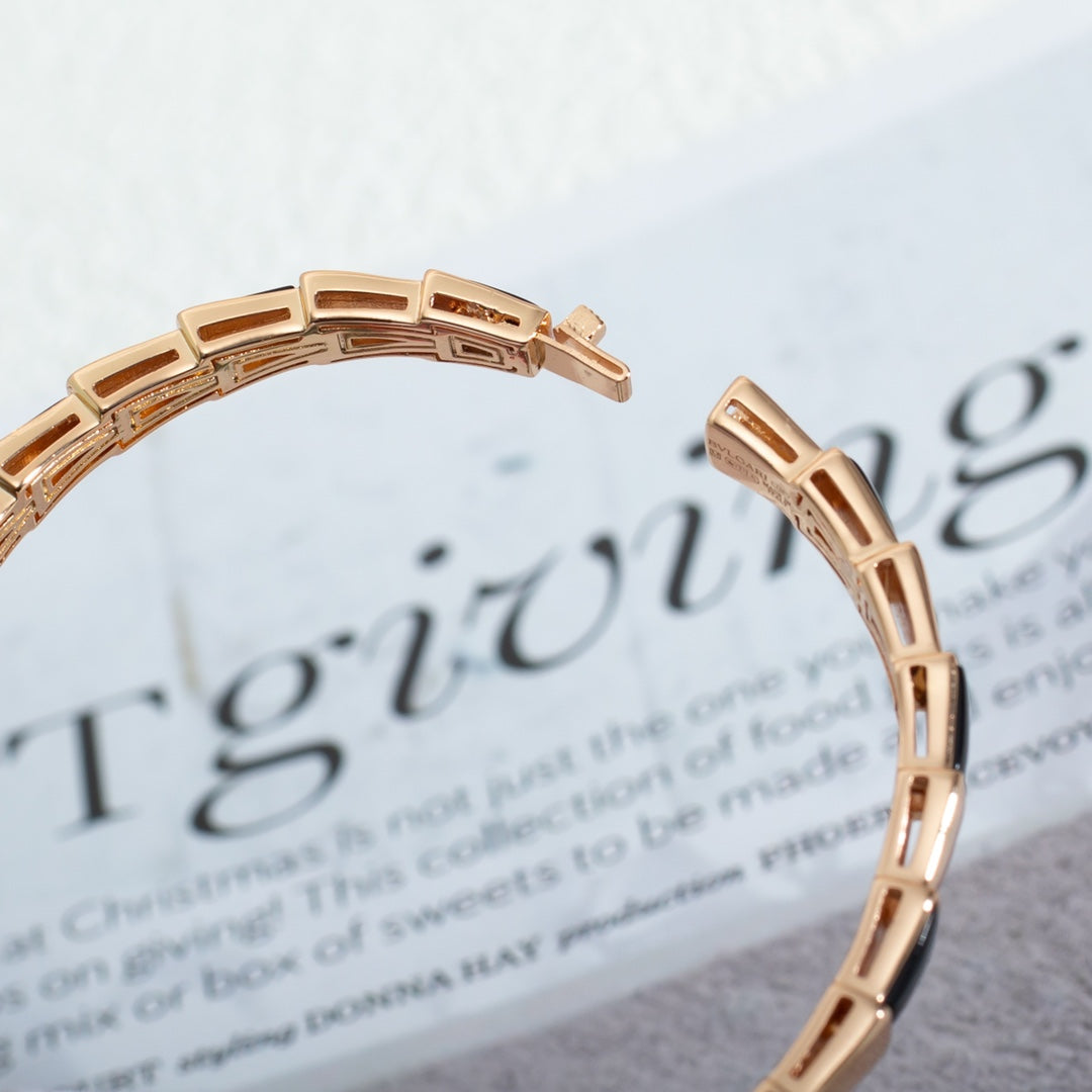 [Auream]SERPENTI BRACELET PINK GOLD ONYX