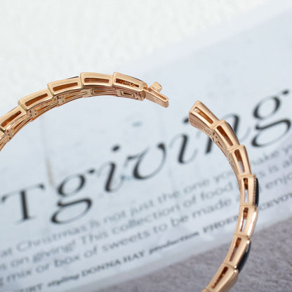 [Auream]SERPENTI BRACELET PINK GOLD ONYX