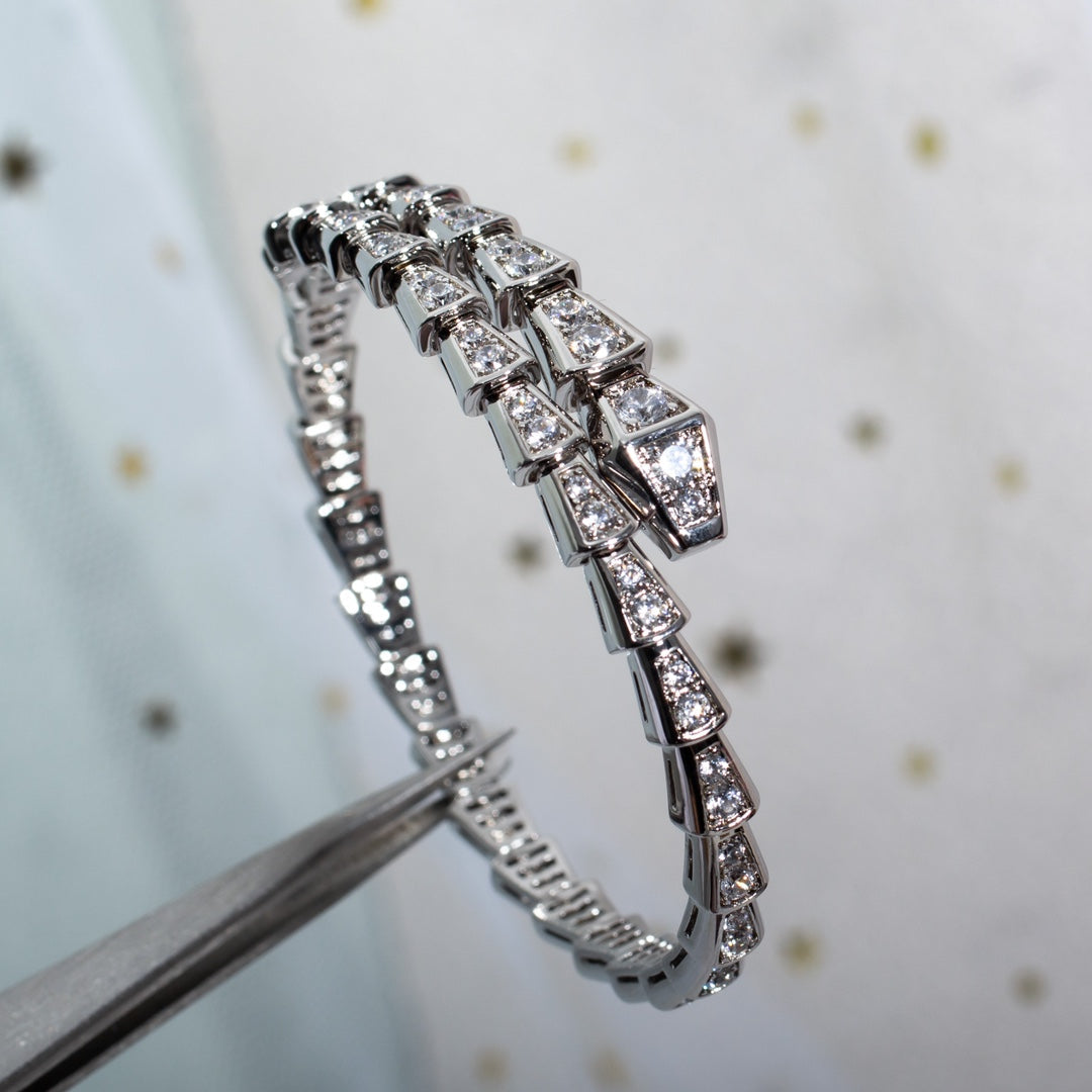 [Auream]SERPENTI BRACELET 6MM SILVER DIAMOND