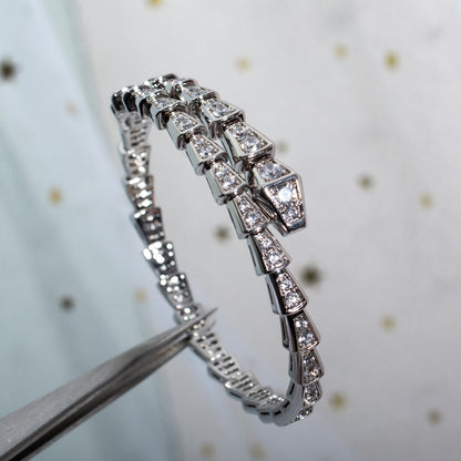 [Auream]SERPENTI BRACELET 6MM SILVER DIAMOND