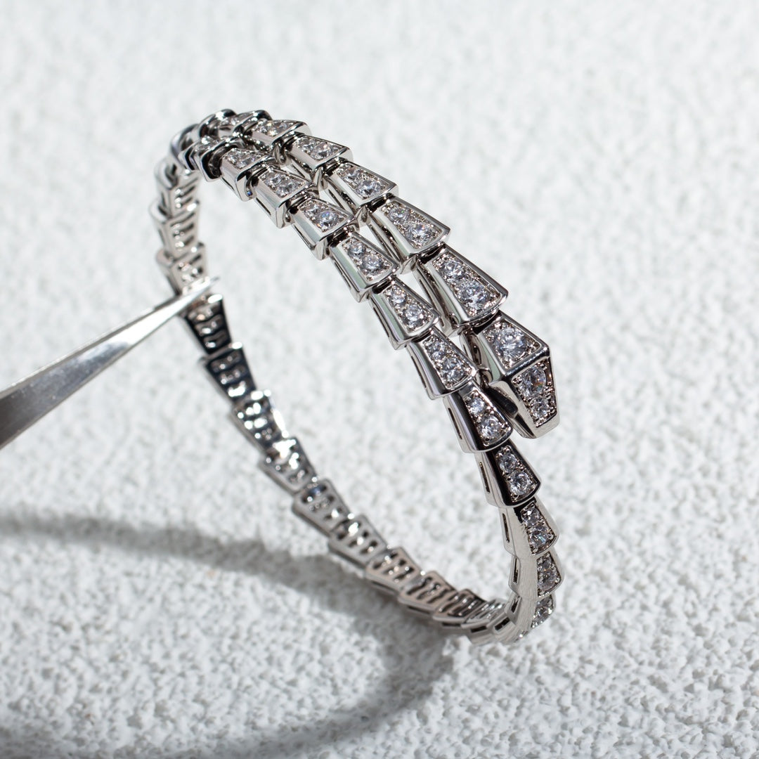 [Auream]SERPENTI BRACELET 6MM SILVER DIAMOND
