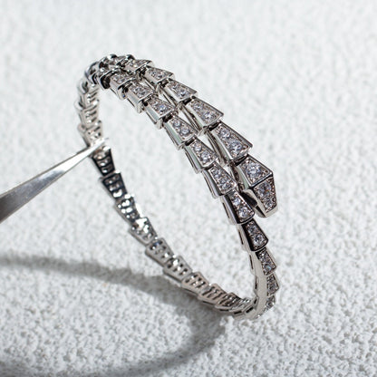 [Auream]SERPENTI BRACELET 6MM SILVER DIAMOND