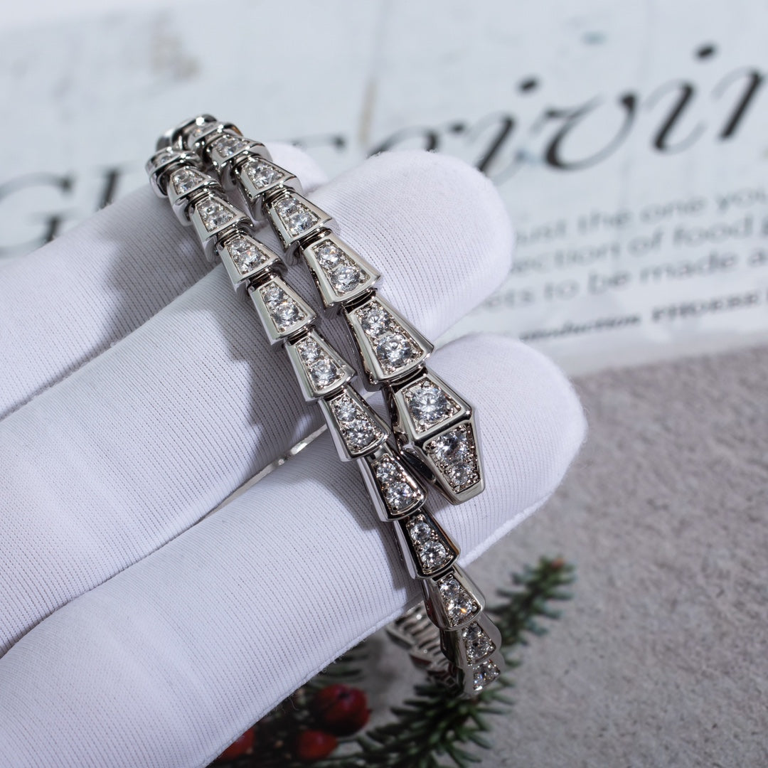 [Auream]SERPENTI BRACELET 6MM SILVER DIAMOND
