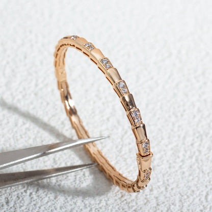 [Auream]SERPENTI BRACELET PINK GOLD DIAMOND