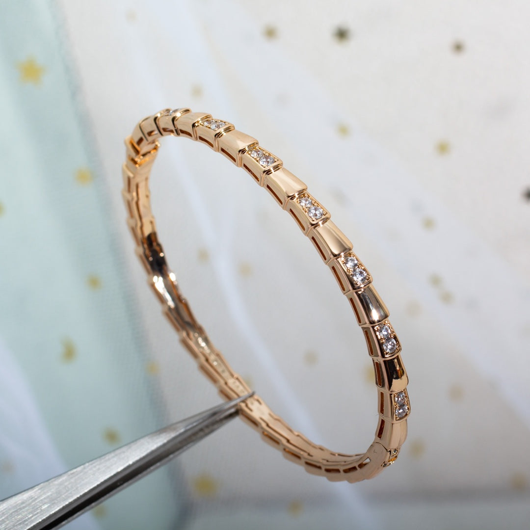 [Auream]SERPENTI SMALL BRACELET PINK GOLD DIAMOND
